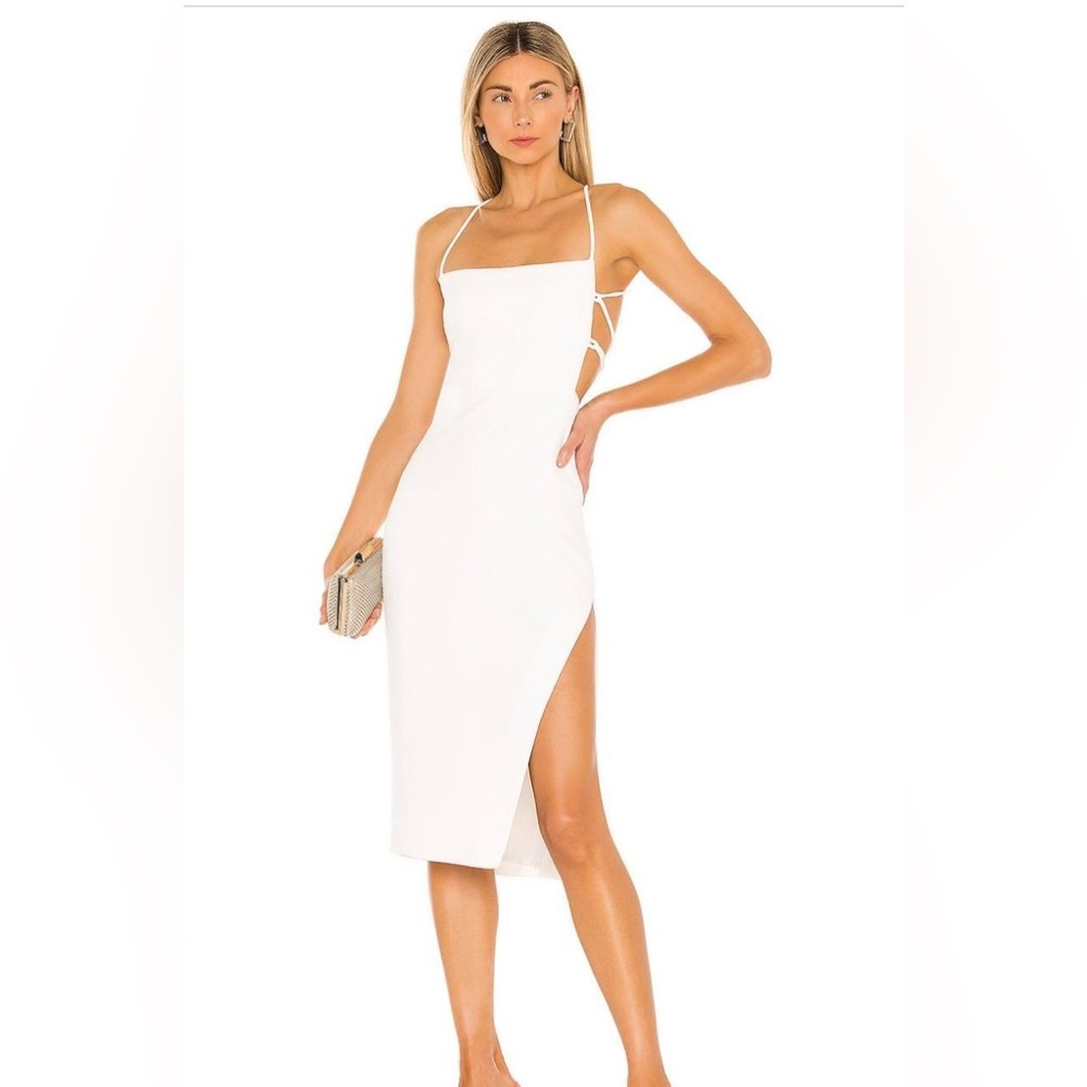 BECKY MIDI DRESS IN IVORY - M